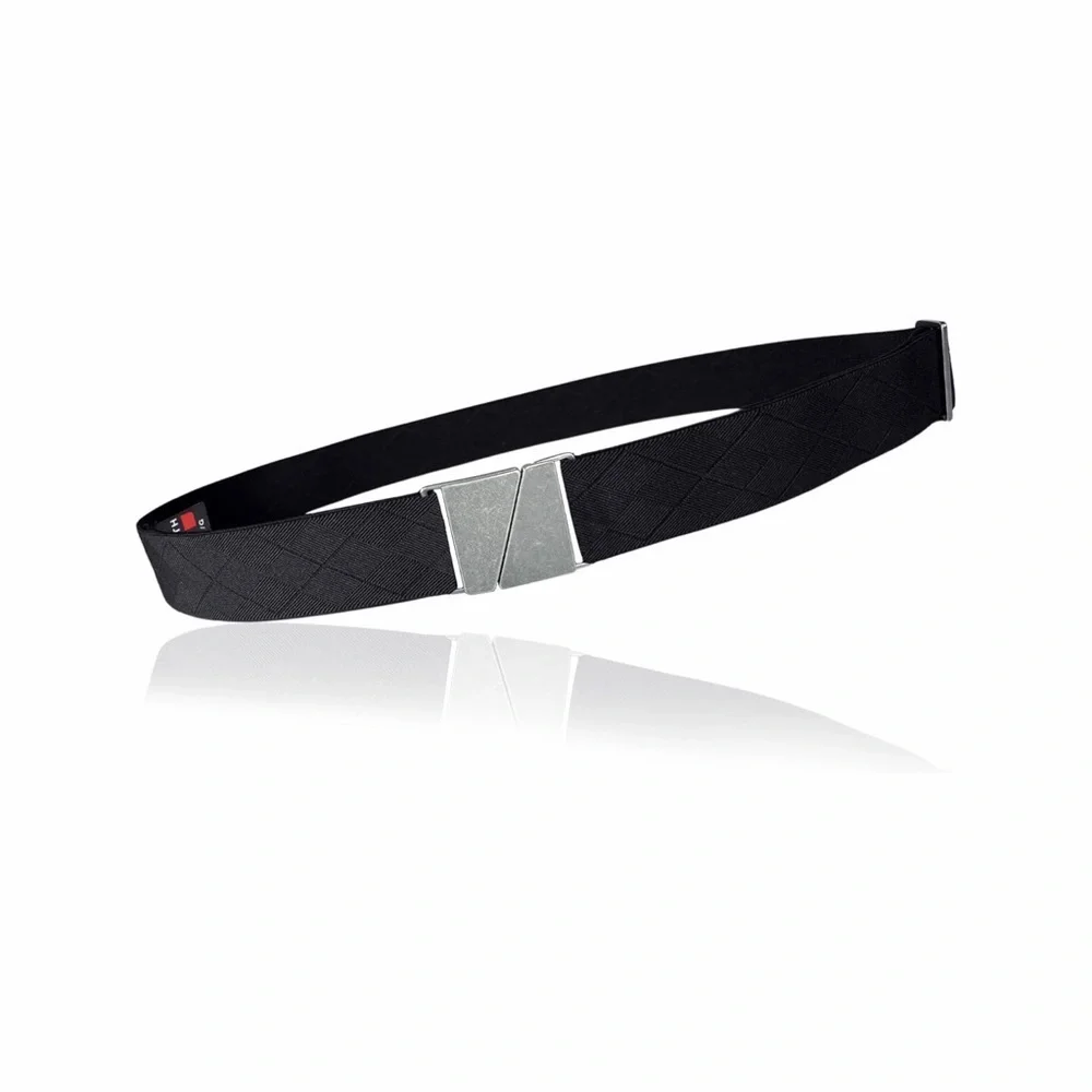 Truth Belts Elastic Flat Adjustable Belt XL 40in - 44in Black